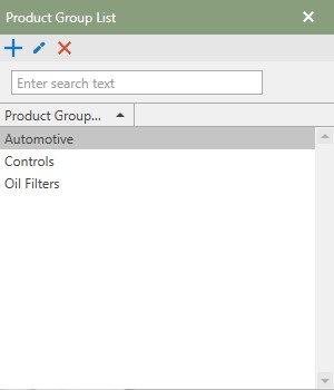 Product Group List